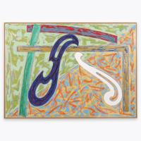 Frank Stella GREEN SOLITAIRE Unique Screenprint & Stencil with Hand-Coloring, 84W - Sold for $51,200 on 10-10-2026 (Lot 122).jpg
